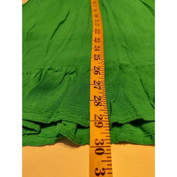 XOXO Lace Ruffle Dress Sleeveless Scoop Neck Green Womens Size Medium‎ - Picture 12 of 12